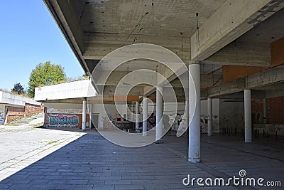 Petrova Gora Visitors Centre in Croatia Editorial Stock Photo