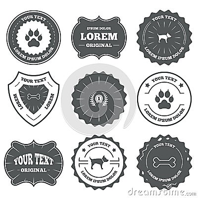 Pets icons. Cat paw with clutches sign Vector Illustration