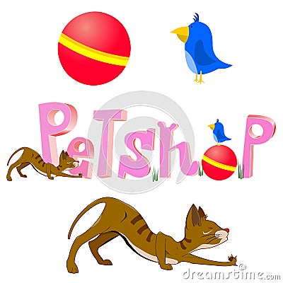 Petshop logo Vector Illustration