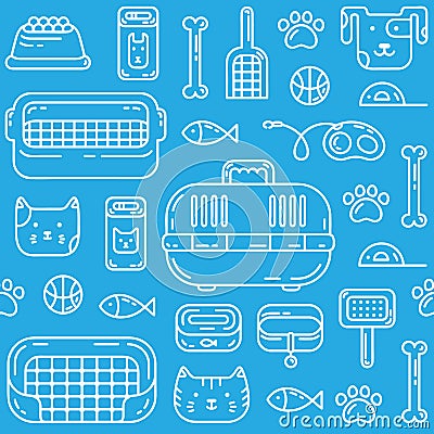 Petshop pattern Vector Illustration