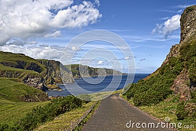 Pettico Wick, St Abbs Head, Berwickshire, Scotland Stock Photo