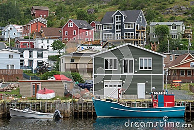Petty Harbour in Newfoundland Editorial Stock Photo