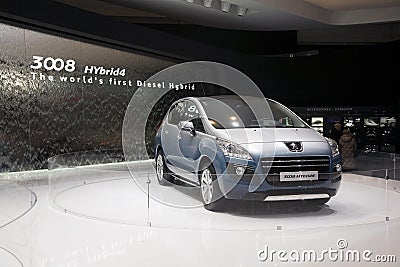 Peugeot 3008 HYbrid4 Editorial Stock Photo