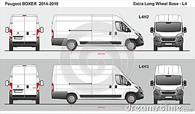 Peugeot Boxer Cargo Delivery Van L4 2014-2019 Editorial Stock Photo