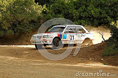 Peugeot 309 - FIA Historic Acropolis Rally, Greece Editorial Stock Photo