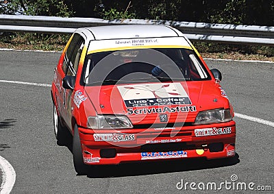 Peugeot 106 racing Editorial Stock Photo