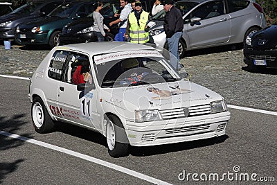Peugeot 205 rally racing Editorial Stock Photo