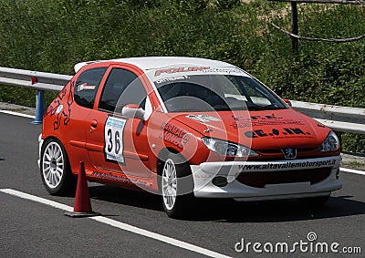 Peugeot 206 RC racing car Editorial Stock Photo
