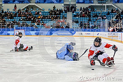 Peyongchang 2018 11th March. Paralympic games in South Korea - S Editorial Stock Photo