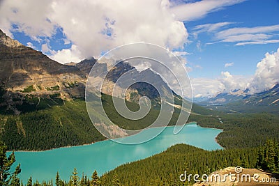 Peyto Lake Stock Photo