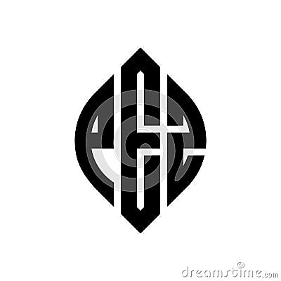 PEZ circle letter logo design with circle and ellipse shape. PEZ ellipse letters with typographic style. The three initials form a Vector Illustration