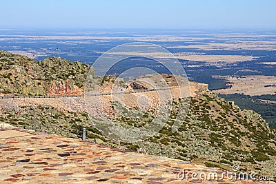 Surroundings of Santuario De Nuestra Senora De La Pena De Francia, Spain Stock Photo