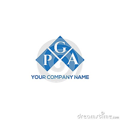 PGA letter logo design on WHITE background. PGA creative initials letter logo concept. PGA letter design Vector Illustration