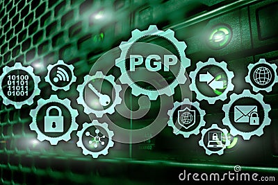 PGP. Pretty Good Privacy. Technology Encryption and Security concept Stock Photo