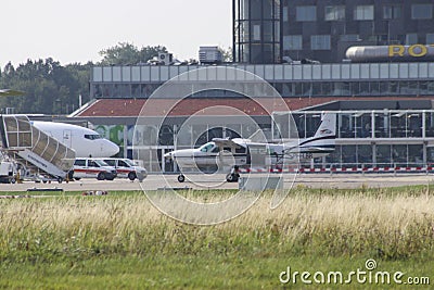 PH-LBR - C208 - Cessna 208 Caravan at Rotterdam The Hague Airport Editorial Stock Photo