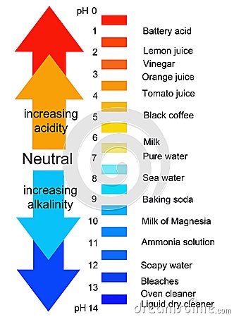 pH scale Stock Photo