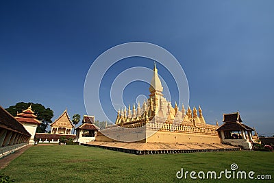 Pha That Luang Stock Photo