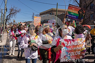 The Phagwah Parade, Holi Parade, Festival of Colors 2023 Editorial Stock Photo