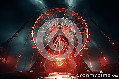 Phantom Carnival Ferris Wheel A phantom carnival Stock Photo