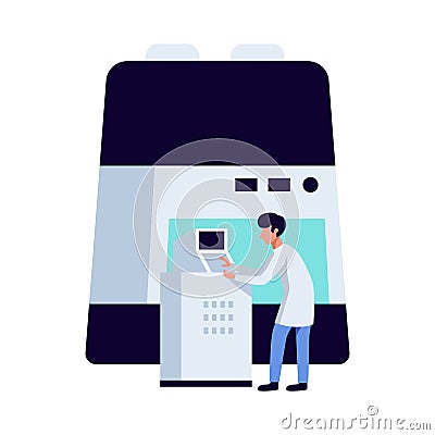 Pharmaceutic Lab Apparatus Composition Vector Illustration