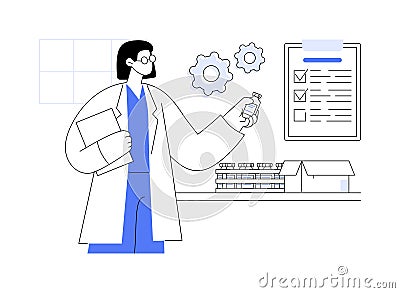 Pharmaceutical distribution abstract concept vector illustration. Vector Illustration