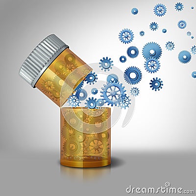 Pharmaceutical industry Stock Photo