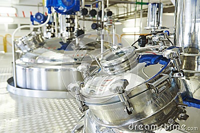 Pharmaceutical industry worker Stock Photo