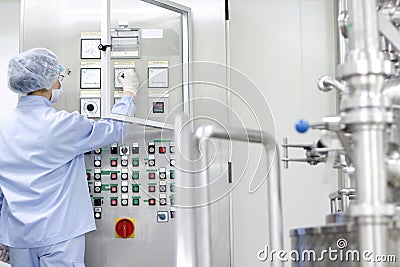 Pharmaceutical and Medicine Manufacturing Stock Photo