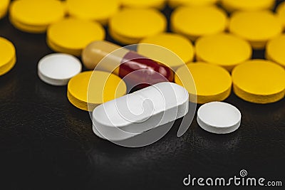 Pharmaceutical medicine pill Stock Photo