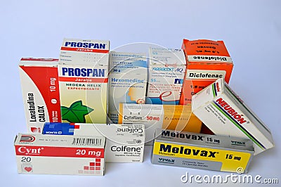 Pharmaceutical products in Venezuela Editorial Stock Photo