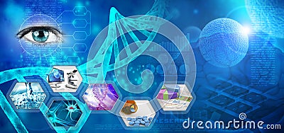 Pharmaceutical research Stock Photo