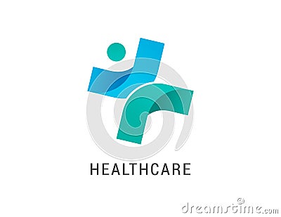 Pharmaceutical, healthcare and medical concept logo, symbol Vector Illustration