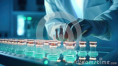 Pharmacist Scientist Invents New Types of Drugs Stock Photo