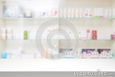 Pharmacy drugstore background concept. Stock Photo