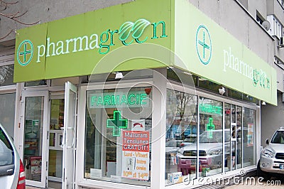 Pharmagreen pharmacy Editorial Stock Photo