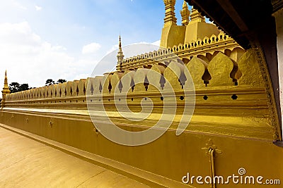 Phat that luang Editorial Stock Photo