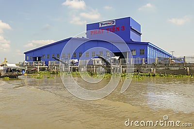Phat Tien processing plant in Vietnam Editorial Stock Photo