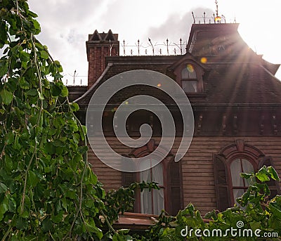 Phatom Manor of Eurodisney Editorial Stock Photo