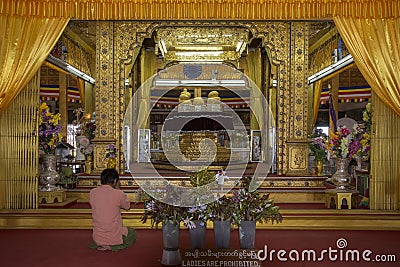 Phaung Dow Oo Temple - Inle Lake - Myanmar Editorial Stock Photo