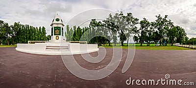 PHAYAO, THAILAND - August 14, 2020 : Panoramic view of Sacrificial Monument in Chiang Kham district Editorial Stock Photo