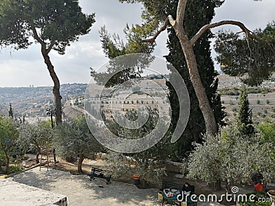 Phenomenal view, Jerusalem Stock Photo