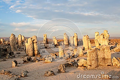 Phenomenon rock formations. Upright stone Stock Photo