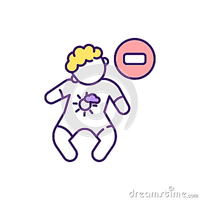 Phenylketonuria RGB color icon Vector Illustration