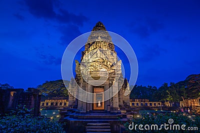 Phi mai castle , historical park and ancient castle in Nakorn Ratchasima, Thailand Stock Photo