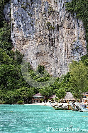 Phi Phi Don is the largest of the Phi Phi Islands in Thailand Editorial Stock Photo