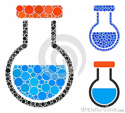 Phial Composition Icon of Circles Vector Illustration