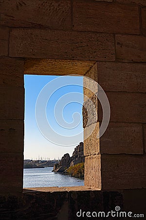 Phiale Temple - Window on the past - History and Architecture Stock Photo