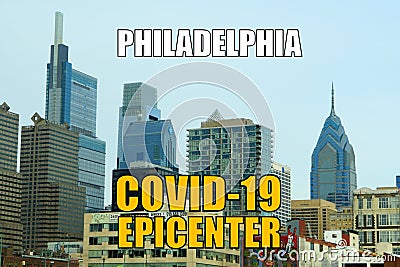 Philadelphia as the new Covid-19 epicenter Stock Photo