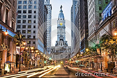 Philadelphia city hall Editorial Stock Photo