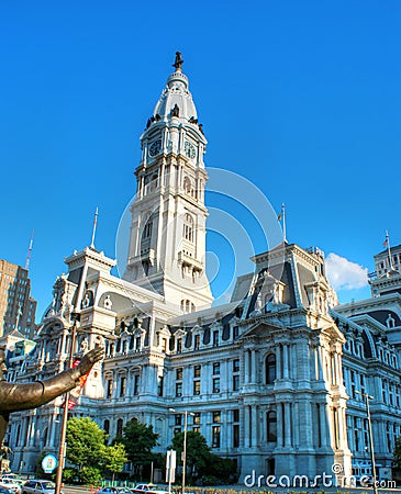 View of Philadelphia City Hall Editorial Stock Photo